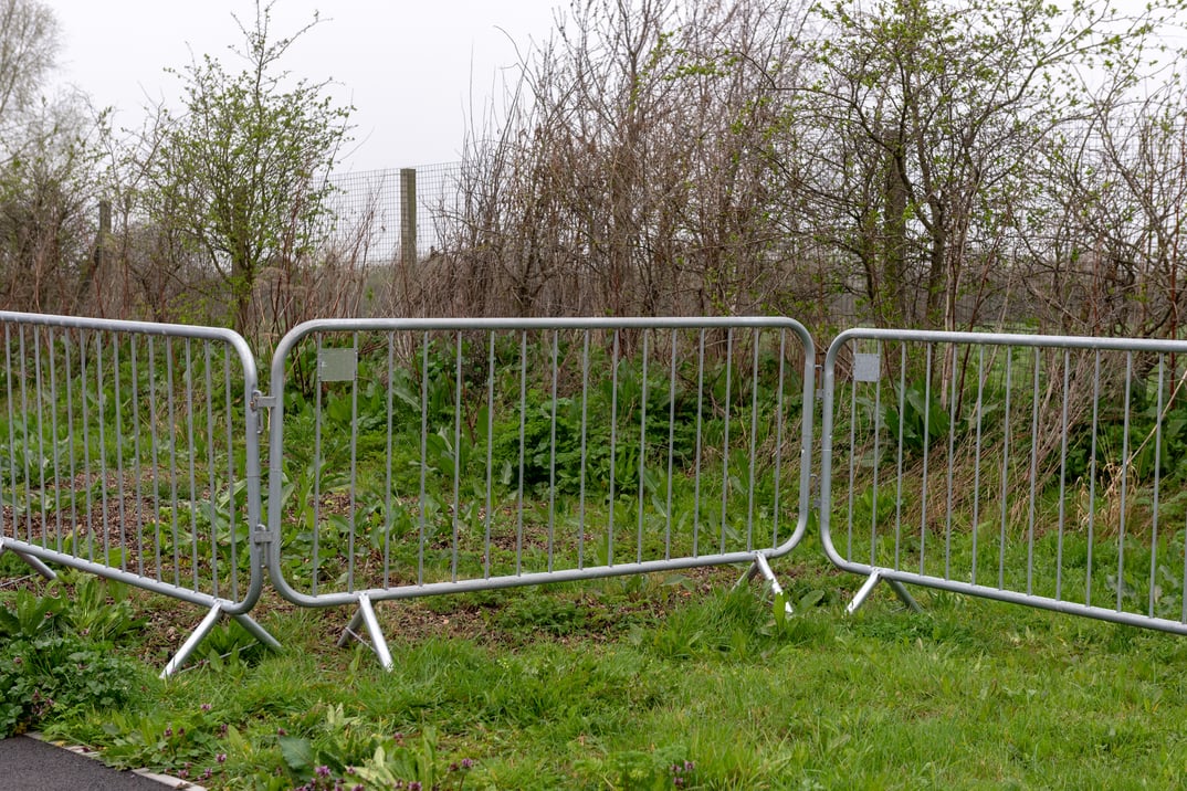 Crowd control barriers at events